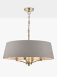 English Heritage Birch 4 Light Pendant Ceiling Light, Taupe