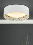 English Heritage Delft 2 Light Flush Ceiling Light, Ivory