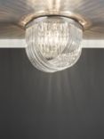 English Heritage Eltham 4 Light Swagged Crystal Flush Ceiling Light, Clear