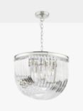 English Heritage Eltham 4 Light Swagged Crystal Pendant Ceiling Light, Clear