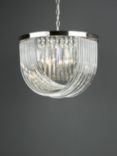 English Heritage Eltham 4 Light Swagged Crystal Pendant Ceiling Light, Clear