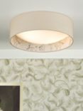 English Heritage Marble Hill 2 Light Flush Ceiling Light, Taupe