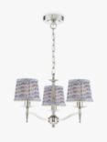 English Heritage Marble Hill 3 Light Pendant Ceiling Light, Silver