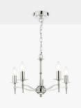 English Heritage Marble Hill 5 Light Pendant Ceiling Light, Silver