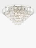 English Heritage Osborne 7 Light Crystal Flush Ceiling Light, Clear