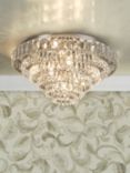 English Heritage Osborne 7 Light Crystal Flush Ceiling Light, Clear