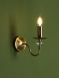 English Heritage Wrest Park Single Wall Light, Metallic Brass