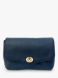 Apatchy Jemima Leather Turn Lock Cross Body Bag, Navy