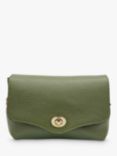 Apatchy Jemima Leather Turn Lock Cross Body Bag, Olive