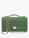 Apatchy Josie Leather Clutch Bag, Sage