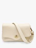 Apatchy Jemima Leather Turn Lock Cross Body Bag, Stone