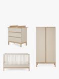 Obaby Astrid Cotbed, Double Wardrobe and Changing Unit Dresser Room Set