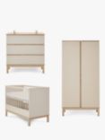 Obaby Astrid Mini Cotbed, Double Wardrobe and Changing Unit Dresser Room Set