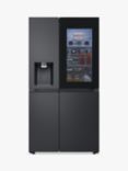 LG GSXE90EVAD Freestanding 60/40 Fridge Freezer, Black