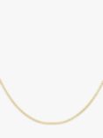 IBB 18ct Yellow Gold Venetian Box Chain Necklace, Gold