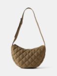 Mint Velvet Quilted Sling Bag, Khaki