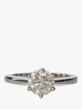 L & T Heirlooms Pre-Loved 9ct White Gold Solitaire Diamond Ring