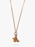 L & T Heirlooms Pre-Loved 9ct Yellow Gold Baby's Pram Pendant Necklace, Dated Circa 1966