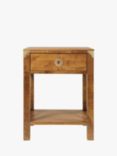 Laura Ashley Balmoral 1 Drawer Side Table, Honey