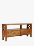 Laura Ashley Balmoral 2 Drawer Corner TV Unit, Honey