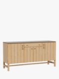 Laura Ashley Braystone 4 Door, 1 Drawer Sideboard, Washed Oak