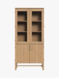 Laura Ashley Braystone 4 Door Glazed Cabinet, Washed Oak