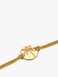 DPT Antwerp Palm Tree Cord Bracelet, Gold/Yellow