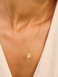 DPT Antwerp Poppy Pendant Necklace, Gold