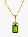 DPT Antwerp Diopside Pendant Necklace, Gold