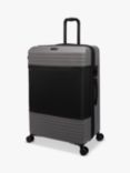 it luggage Attuned 8-Wheel 80cm Large Expandable Suitcase, 157L, Charcoal