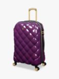 it luggage St Tropez Trois 8-Wheel 68cm Expandable Medium Suitcase, 96L, Purple