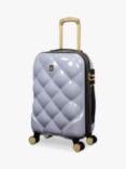 it luggage St Tropez Trois 8-Wheel 54cm Expandable Cabin Case, 48L, Silver