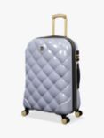 it luggage St Tropez Trois 8-Wheel 68cm Expandable Medium Suitcase, 96L, Silver