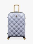 it luggage St Tropez Trois 8-Wheel 68cm Expandable Medium Suitcase, 96L, Silver