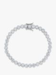 Jools by Jenny Brown Beaded Cubic Zirconia Tennis Bracelet, Silver