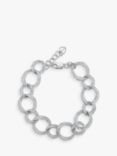 Jools by Jenny Brown Cubic Zirconia Circle Link Bracelet, Silver