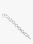 Jools by Jenny Brown Cubic Zirconia Circle Link Bracelet, Silver