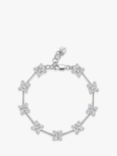 Jools by Jenny Brown Square Cubic Zirconia Station Bracelet, Silver