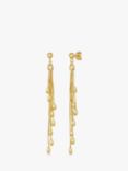 Jools by Jenny Brown Beaded Tassel Drop Earrings, Gold