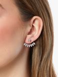 Jools by Jenny Brown Sterling Silver & Cubic Zirconia Jacket Drop Earrings, Silver