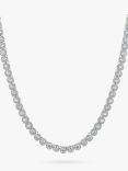 Jools by Jenny Brown Cubic Zirconia Cupcake Collar Necklace, Silver