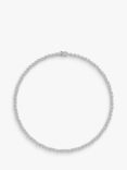 Jools by Jenny Brown Cubic Zirconia Cupcake Collar Necklace, Silver