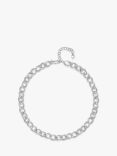 Jools by Jenny Brown Cubic Zirconia Link Chain Necklace, Silver