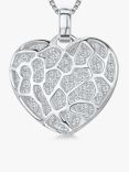 Jools by Jenny Brown Cubic Zirconia Filigree Heart Pendant Necklace, Silver