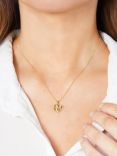 Jools by Jenny Brown Yellow Gold Cubic Zirconia Heart Pendant Necklace, Gold