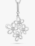 Jools by Jenny Brown Graduated Multi Flower Pendant Necklace