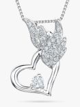 Jools by Jenny Brown Winged Heart Pendant Necklace, Silver