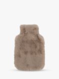 totes Texture Faux Fur Hot Water Bottle, Beige