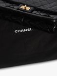 Pre-loved CHANEL 2013-2014 Patent Leather Maxi 2.55 Shoulder Bag, Black