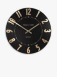 Thomas Kent Mulberry Arabic Numeral Wall Clock, 30cm, Noir